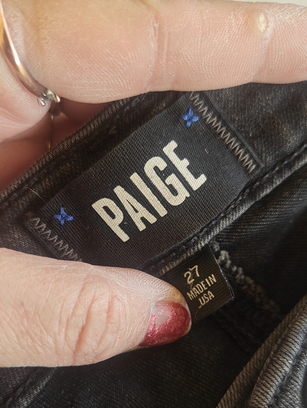 PAIGE Black Skinny Jeans - High-Rise Women's Fit Sz 27